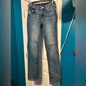 True Religion Billie Mid rise blue denim jeans